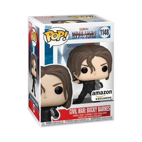 Funko Pop! Marvel: Captain America: Civil War Build A Scene - Bucky Barnes, Amazon Exclusive, Figure 6 of 12 Funko Pop! Marvel: Captain America: Civil War Build A Scene - Bucky Barnes, Amazon Exclusive, Figure 6 of 12