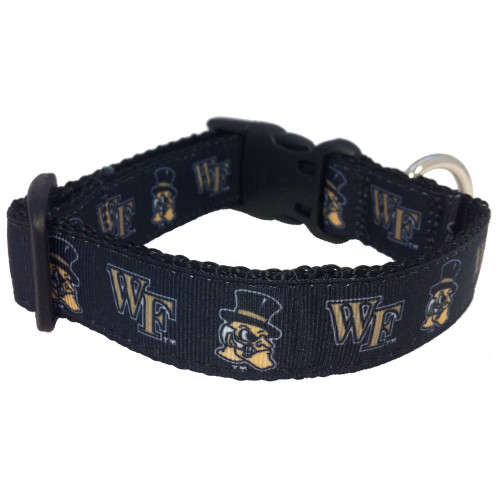 NCAA Wake Forest Demon Deacons Dog Collar (Team Color, Medium)