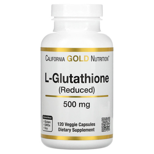 L-Glutathione (Reduced), 500 mg, 120 Veggie Capsules, California Gold Nutrition L-Glutathione (Reduced), 500 mg, 120 Veggie Capsules, California Gold Nutrition