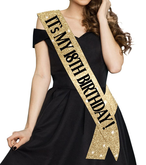 18th Birthday Sash, It's My 18th Birthday" Sash, 18, 18th Birthday Decorations for Girls, 18th Birthday, 18th Birthday Decorations, 18th Birthday sash, 18 Birthday sash, Finally 18 Birthday sash