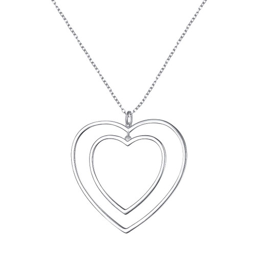 Alphm Long Chain Necklace S925 Sterling Silver Heart Pendant for Women Statement Jewelry Alphm Long Chain Necklace S925 Sterling Silver Heart Pendant for Women Statement Jewelry