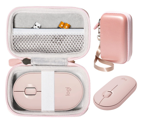 CaseSack Mouse Case for Logitech Pebble, Pebble M350, M355, i345 Wireless Bluetooth Mouse (Rose Gold)