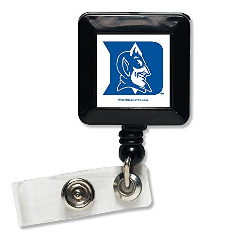 WinCraft NCAA Duke University Retractable Badge Holder, Black