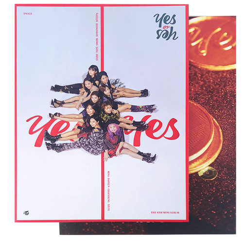 TWICE 6th Mini Album - YES OR YES [ C ver. ] CD + Photobook + Photocards + Yes or Yes Card + FREE GIFT
