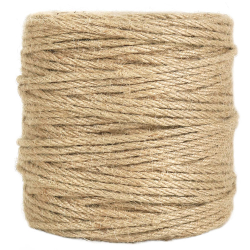 Tenn Well 328 Feet 4mm Jute Twine, Thick Twine Rope for Crafts, Gift Wrapping, Bundling, Gardening, Holiday Decor and Macrame Projects Brown