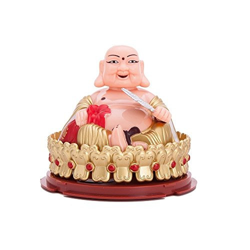 Solar Powered Bobblehead Toy Figure Nohohon, Buddha 073
