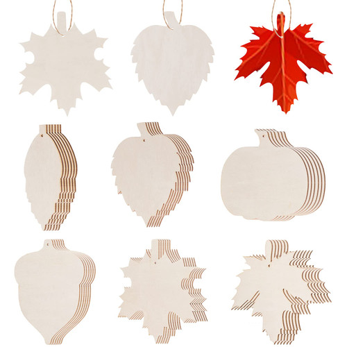 36 Pieces Thanksgiving Unfinished Wooden Cutouts 6 Inch Maple Leaves Pumpkin Wood Cutout Acorn Blank Wooden Ornament for Thanksgiving Fall Decor 36 Pieces Thanksgiving Unfinished Wooden Cutouts 6 Inch Maple Leaves Pumpkin Wood Cutout Acorn Blank Wooden Ornament for Thanksgiving Fall Decor
