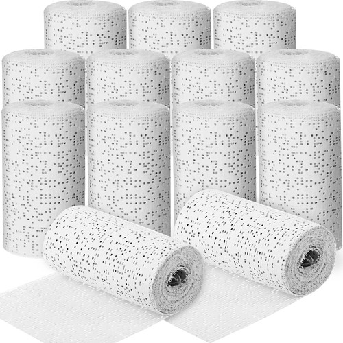 20 Pack Plaster Cloth Rolls Plaster Gauze Bandages Rolls Wrap Strips for Belly Cast Scenery Molds Mask Making Art Project Body Casts, Craft Projects (4 Inch x 60 Yard)