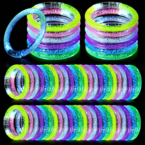 120 Pack Glow Sticks Bracelets Glow in the Dark Bracelets 6 Colors LED Glow Bracelets Flashing Light Up Bracelets Party Favors for Neon Rave Carnival Halloween Christmas Birthday Party Supplies 120 Pack Glow Sticks Bracelets Glow in the Dark Bracelets 6 Colors LED Glow Bracelets Flashing Light Up Bracelets Party Favors for Neon Rave Carnival Halloween Christmas Birthday Party Supplies