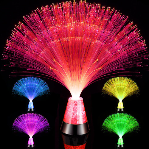 Tuanse 2 Pieces Ice LED Fiber Optic Lamps Sensory Light Lighting Fiber Optic Light with Color Changing Crystals Base LED Fiber Optic Centerpiece for Table Home Decor Christmas, Battery Powered Tuanse 2 Pieces Ice LED Fiber Optic Lamps Sensory Light Lighting Fiber Optic Light with Color Changing Crystals Base LED Fiber Optic Centerpiece for Table Home Decor Christmas, Battery Powered