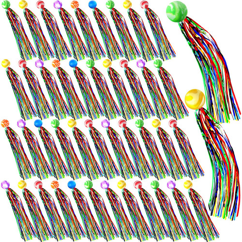 Comet Balls Bouncy Balls Party Favors for Kids with Colorful Streamers Mini Rubber Ball Bulk Little Teens Birthday, Goodie Bag Stuffers, Assorted Colors Rainbow Party Favors (90 Pcs)