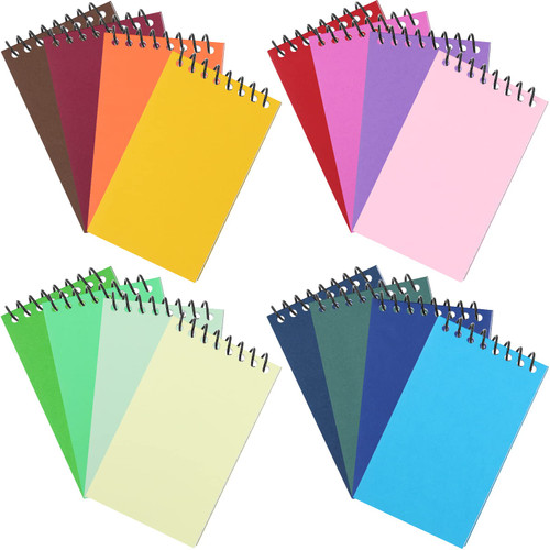 48 Pack Spiral Memo Notebooks 3 x 5 Inches 40 Sheets Top Bound Spiral Memo Notepad Mini Spiral Notebooks Assorted Color Spiral Journals Pocket Memo Books