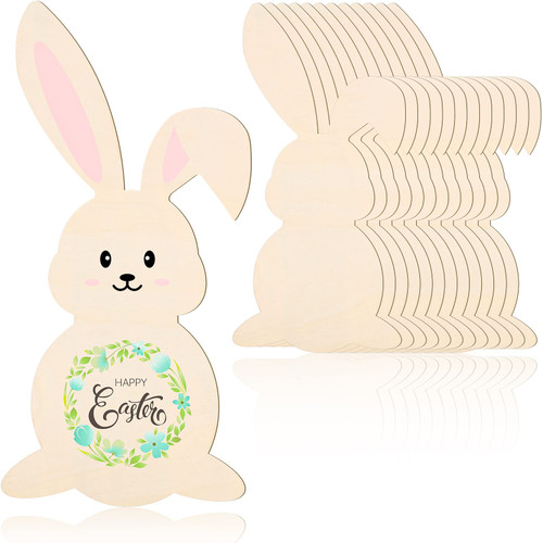 16 Inch Easter Wooden Bunny Cutouts Unfinished Wooden Bunny Cutout Easter Rabbit Cutouts for Easter Crafts Easter Spring Decorations Classroom Spring Decor Craft and Year-Round (12 Pieces) 16 Inch Easter Wooden Bunny Cutouts Unfinished Wooden Bunny Cutout Easter Rabbit Cutouts for Easter Crafts Easter Spring Decorations Classroom Spring Decor Craft and Year-Round (12 Pieces)