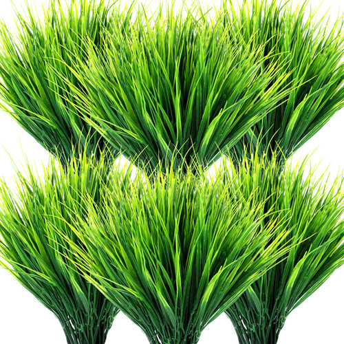 40 Bundles Artificial Grasses Outdoor UV Resistant Fake Plants No Fade Faux Grass Plastic Wheat Grass Greenery Shrubs Garden Porch Window Box Decorating Craft 40 Bundles Artificial Grasses Outdoor UV Resistant Fake Plants No Fade Faux Grass Plastic Wheat Grass Greenery Shrubs Garden Porch Window Box Decorating Craft