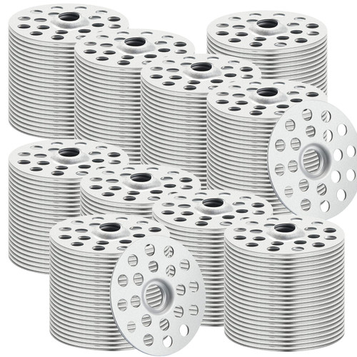 1 Inch Plaster Washers Metal Washers for Screws Plaster Repair Rings Plaster Buttons Profile Washer Flat Washers for Wall Ceiling Drywall Plaster Repair (1000 Pieces)
