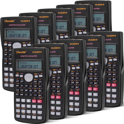 2 Line Engineering Scientific Calculator Function Calculator Calculator Large Display Math Calculator for Student Teacher Classroom High School College School Business Offices Black (10 Pieces) 2 Line Engineering Scientific Calculator Function Calculator Calculator Large Display Math Calculator for Student Teacher Classroom High School College School Business Offices Black (10 Pieces)