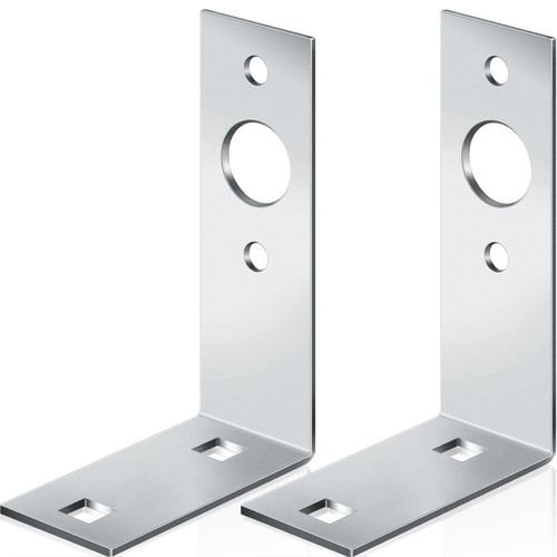 Dunzy Galvanized Trailer Light Brackets Mounting L Shape Tail Light Bracket for Boat Utility Trailer Lights Parts Accessories, 4.5 x 3 x 1.5 Inch (4 Pcs)