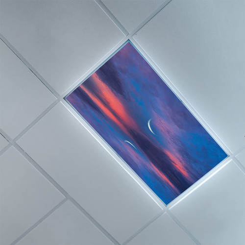 Fluorescent Light Covers for Ceiling Light Diffuser Panels-Nautical Pattern-Light Filters Ceiling LED Ceiling Light Covers-2ft x 4ft Drop Ceiling Fluorescent Decorative,Purple Pink