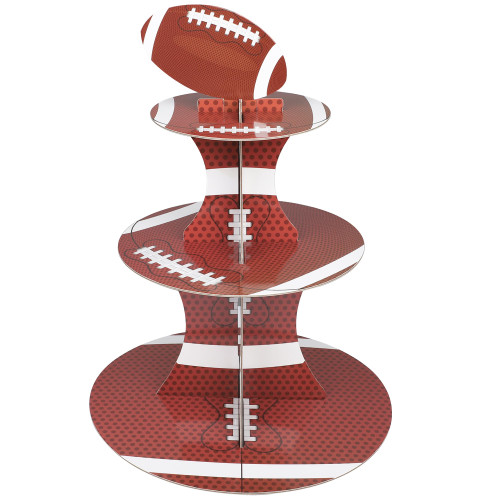 Football Cupcake Stand Football Theme Party Decorations 3 Tier Football Cupcake Tower Round Cardboard Dessert Stand Holder for Food Display Kids Boys Birthday Sports Party Supplies Football Cupcake Stand Football Theme Party Decorations 3 Tier Football Cupcake Tower Round Cardboard Dessert Stand Holder for Food Display Kids Boys Birthday Sports Party Supplies