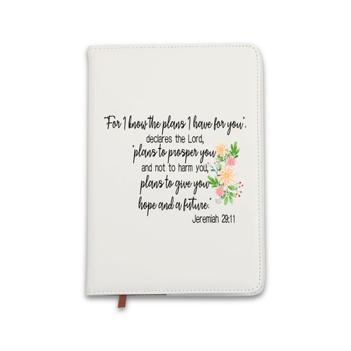 VAMSII Jeremiah 29:11 Gift Jeremiah Leather Notebook Inspirational Scripture Writing Journal Lined Notebook Christian Gifts (29:11 Nbook)