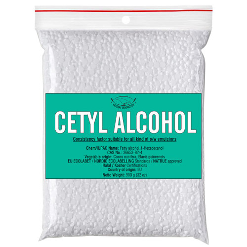 Cetyl Alcohol - 32 oz - Opacifier, Emulsifier, Thickening, Flavoring Agent, Viscosity Regulation - for DIY Cosmetics and Other Craft Projects