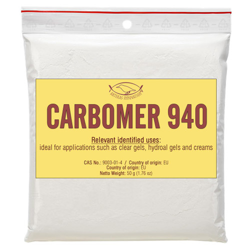 Carbomer 940 / Carbopol - 99% - Powder - 50 g | 1.76 oz - for DIY Cosmetics and Other Craft Projects