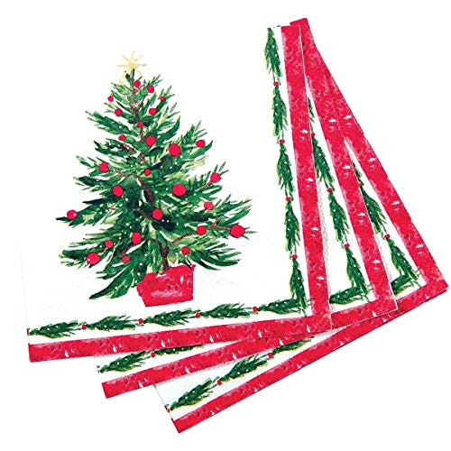 Christmas Cocktail Napkins Paper Napkins Christmas Decor Holiday Party Xmas Tree Pak 40