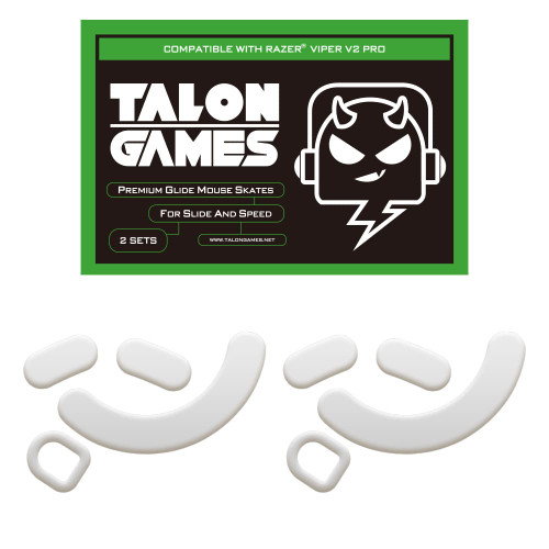 2Sets of TALONGAMES Rounded Curved Edges Mouse Feet Skates Compatible with Razer Viper V2 Pro Wireless Gaming Mouse Feet Replacement,0.8mm,Pure PTFE Material with Super Smooth Glide Pads 2Sets of TALONGAMES Rounded Curved Edges Mouse Feet Skates Compatible with Razer Viper V2 Pro Wireless Gaming Mouse Feet Replacement,0.8mm,Pure PTFE Material with Super Smooth Glide Pads