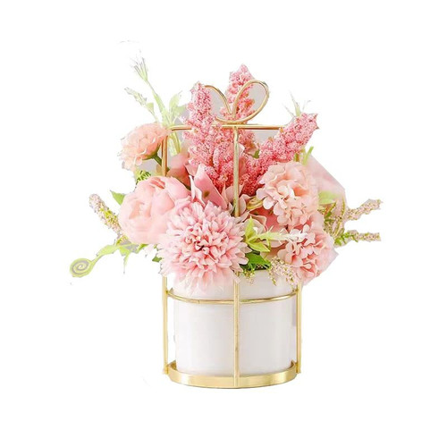 HYEMOLII Artificial Hydrangea with Small Ceramic Vase Fake Silk Variety Flower Fake Flowers in Vase Mini Flowers Potted Hanging Potted Plants for Wedding House Cafe Office Desk Decor HYEMOLII Artificial Hydrangea with Small Ceramic Vase Fake Silk Variety Flower Fake Flowers in Vase Mini Flowers Potted Hanging Potted Plants for Wedding House Cafe Office Desk Decor