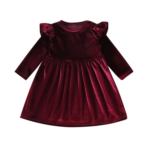 Christmas Dress for Toddler Girls Velvet Dress Baby Fall Winter Pageant Party Gowns Infant Kids Casual Princess Long Sleeve Wedding Evening Gown Xmas Holiday Birthday Outfit Wine Red 3-4T Christmas Dress for Toddler Girls Velvet Dress Baby Fall Winter Pageant Party Gowns Infant Kids Casual Princess Long Sleeve Wedding Evening Gown Xmas Holiday Birthday Outfit Wine Red 3-4T