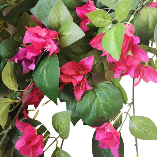 Lily Garden Silk Bougainvillea Vine Plant Artificial Flowers Cascade 34" x2pcs (Magenta)