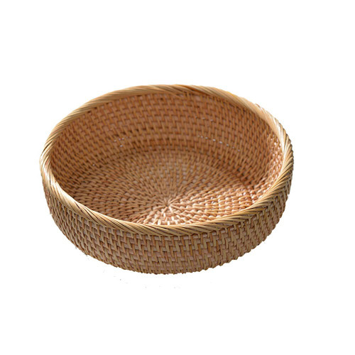 Rattan Bread Baskets, Rattan Round Fruit Baskets, Natural Wicker Storage Bowls Decorative Baskets for Serving Potatoes Onions Bread Fruit Holder Fruit Storage Baskets Rattan Bread Baskets, Rattan Round Fruit Baskets, Natural Wicker Storage Bowls Decorative Baskets for Serving Potatoes Onions Bread Fruit Holder Fruit Storage Baskets