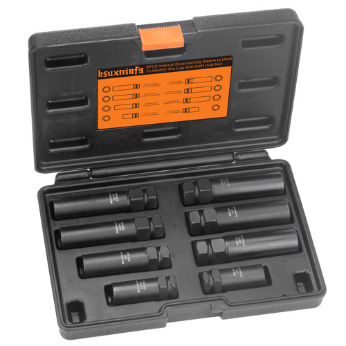 BSUXMAFG 8PCS Wheel Lock Removal Kit Tool, SAE Metric Lug Nut Master Key Set, Wheel Lock Key for Easily Removing Locking Lug Nuts on Aftermarket and Wheels Tire BSUXMAFG 8PCS Wheel Lock Removal Kit Tool, SAE Metric Lug Nut Master Key Set, Wheel Lock Key for Easily Removing Locking Lug Nuts on Aftermarket and Wheels Tire