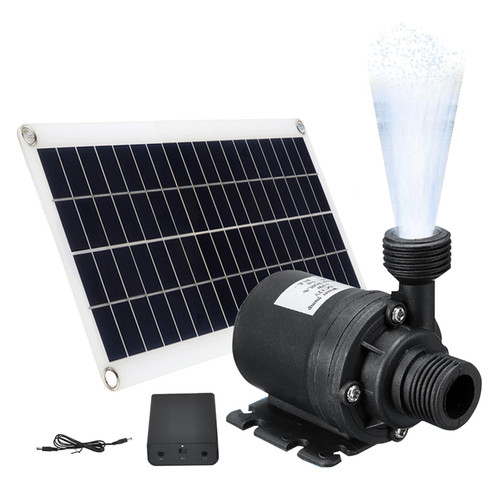 Solar Water Pump Kit 50w Quiet Solar Fountain Pump High Efficiency Solar Powered Submersible Pump with Solar Panel for Fish Pond Garden Waterfall Pool Water Fountain Pump Solar Fountain Water Pump Kit