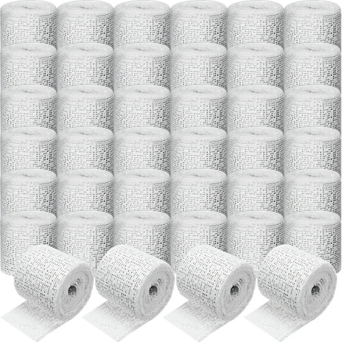 Plaster Cloth Plaster Gauze Rolls Gauze Wrap Plaster Bandages Gauze Bandage for Belly Cast Mask Making Art Project Body Casts, Craft Projects (40 Pcs, 2 Inch x 118 Yard)