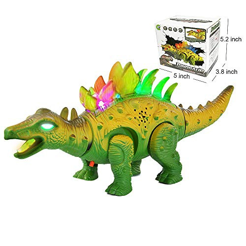 AdsFant Dinosaur Toy Figures,Electronic Dinosaur Toys Walking 11" Large Tall Stegosaurus Toys Figure Lights Sounds, Real Movement AdsFant Dinosaur Toy Figures,Electronic Dinosaur Toys Walking 11" Large Tall Stegosaurus Toys Figure Lights Sounds, Real Movement