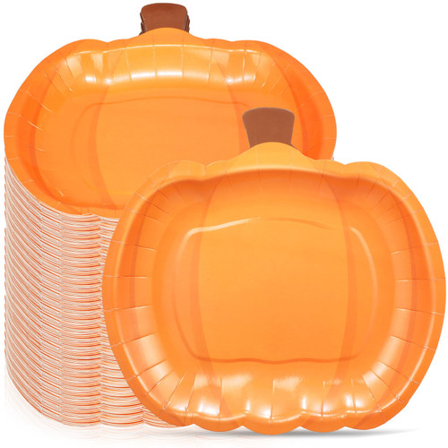 Umigy 200 Pcs Thanksgiving Paper Plates Pumpkin Shaped Party Plates 9.5 Inch Thanksgiving Harvest Orange Disposable Dinner Plates for Autumn Holiday Catering Events Dinning Party Favors Umigy 200 Pcs Thanksgiving Paper Plates Pumpkin Shaped Party Plates 9.5 Inch Thanksgiving Harvest Orange Disposable Dinner Plates for Autumn Holiday Catering Events Dinning Party Favors