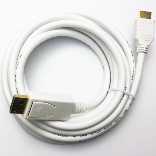 Gold-plated Displayport to HDMI HDTV cable Dp Male to HDMI male 10ft 3M