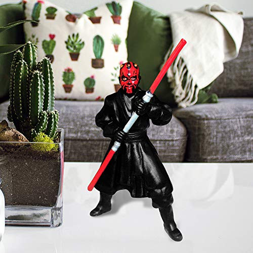 Star Wars Action Figure - Sith Lord Darth Maul Battle Stance with Dual Light Sabre.
