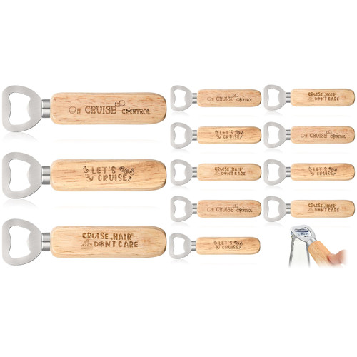 Sliner 12 Pcs Wood Handle Bottle Opener Engraved Cruise Beer Opener Solid Cruise Gifts Cool Stainless Steel Beer Can Opener for Bartenders Fathers Husbands Cider Wine Travel Home Bar Wedding Party Sliner 12 Pcs Wood Handle Bottle Opener Engraved Cruise Beer Opener Solid Cruise Gifts Cool Stainless Steel Beer Can Opener for Bartenders Fathers Husbands Cider Wine Travel Home Bar Wedding Party