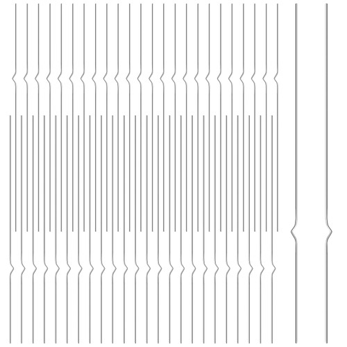 Therwen 50 Pcs 24'' Tall Yard Sign Stakes Holder Heavy Duty Stainless Steel Wire Metal Stakes Reusable Use with Corrugated Plastic Signs Alternative to H Stakes for Halloween Garden Yard Lawn Sign