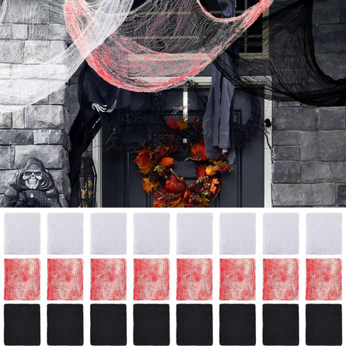 Preboun 24 Pcs 30 x 72 Inch Halloween Creepy Cloth Hanging Scary Spooky Cloth White Black Black Gauze Halloween Decor Bloody Gauze Halloween Patio Decorations for Party Doorway Patio Wall Yard Preboun 24 Pcs 30 x 72 Inch Halloween Creepy Cloth Hanging Scary Spooky Cloth White Black Black Gauze Halloween Decor Bloody Gauze Halloween Patio Decorations for Party Doorway Patio Wall Yard