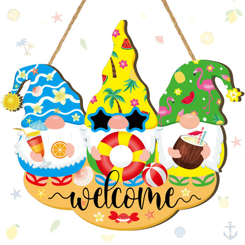 Wesiti Welcome Summer Door Sign Decor Hello Summer Door Sign Summer Gnomes Hanging Sign Wooden Hawaii Gnome Hanging Sign Rustic Colorful Fruits Gnome Hanging Plaque Door Hanger for Outdoor Porch Home Wesiti Welcome Summer Door Sign Decor Hello Summer Door Sign Summer Gnomes Hanging Sign Wooden Hawaii Gnome Hanging Sign Rustic Colorful Fruits Gnome Hanging Plaque Door Hanger for Outdoor Porch Home