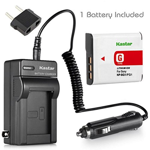 Kastar Battery and Charger with Car Adapter for Sony NP-BG1 BG1 and Sony DSC-W50 DSC-W70 DSC-W55 DSC-W80 DSC-W85 DSC-W90 DSC-WX1 DSC-WX10 HDR-GW55 HDR-GW77 DSC-W30 DSC-W35 DSC-W40 Digital Cameras Kastar Battery and Charger with Car Adapter for Sony NP-BG1 BG1 and Sony DSC-W50 DSC-W70 DSC-W55 DSC-W80 DSC-W85 DSC-W90 DSC-WX1 DSC-WX10 HDR-GW55 HDR-GW77 DSC-W30 DSC-W35 DSC-W40 Digital Cameras