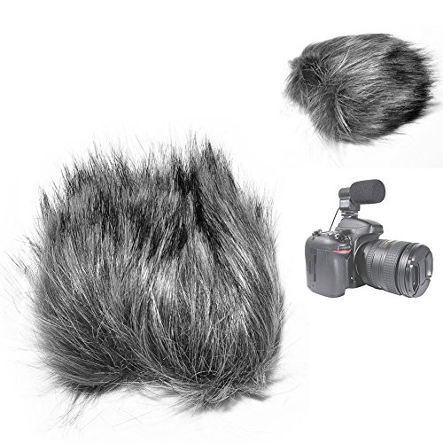Fomito EN-3 Furry Windscreen Wind Muff for MIC-107 MIC-109 Microphone-Gray