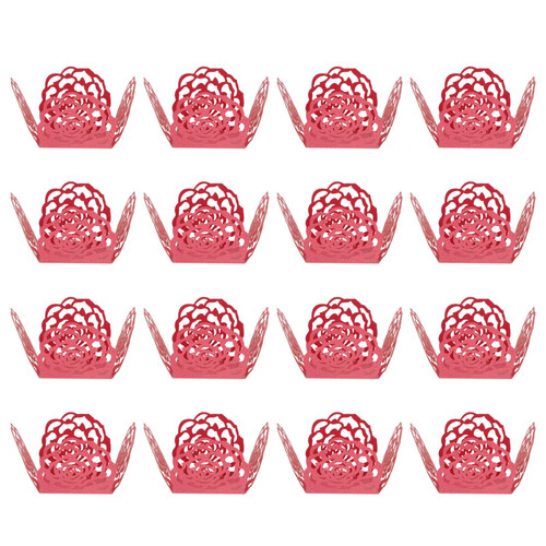 Gadpiparty Muffin Liners 50pcs Truffle Wrappers Chocolate Candy Cups Truffle Liners Truffle Cups for Baby Shower Bridal Shower Birthday Wedding Party Supplies Red Baking Paper Cup