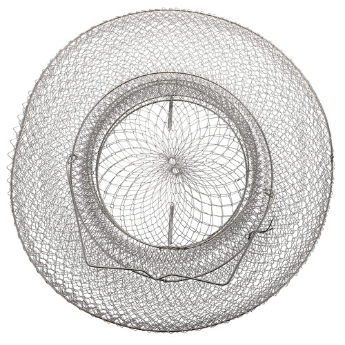 BESPORTBLE Bait Basket Fishing Net Mesh Fish Foldable Collapsible Fish Cage Stainless Steel Fishing Basket for Crawfish Crab Fishes Smelt Minnows Shrimps Lobsters Fly Fishing Net