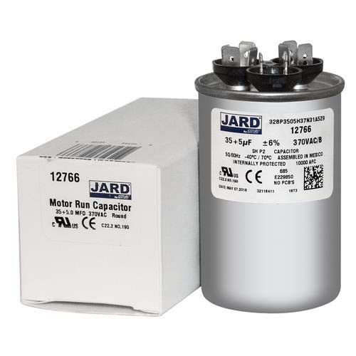 35 + 5 uf MFD 370 Volt VAC - Replaces GE 97F9834 Round Dual Run Capacitor