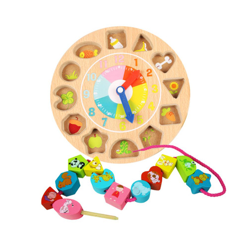 TOYANDONA Toys for Baby Toys for Infants Animal Toys Infant Toy Digital Clocks Wooden Clock Blocks Threading Wooden Clocks Baby Building Block Clock Number Bamboo TOYANDONA Toys for Baby Toys for Infants Animal Toys Infant Toy Digital Clocks Wooden Clock Blocks Threading Wooden Clocks Baby Building Block Clock Number Bamboo