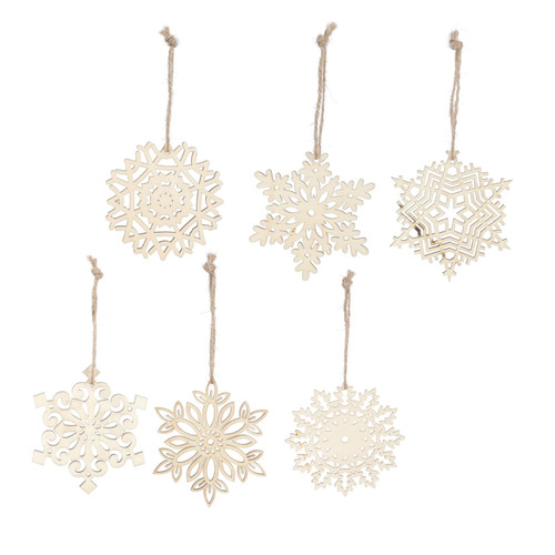 Garneck Wood Trim 1box Snowflakes Wooden Decor Wooden Crafts Wood Decor Christmas Hanging Pieces Christmas Tree Slices Creative Tree Pendant DIY Painting Craft Wooden Chip Garneck Wood Trim 1box Snowflakes Wooden Decor Wooden Crafts Wood Decor Christmas Hanging Pieces Christmas Tree Slices Creative Tree Pendant DIY Painting Craft Wooden Chip